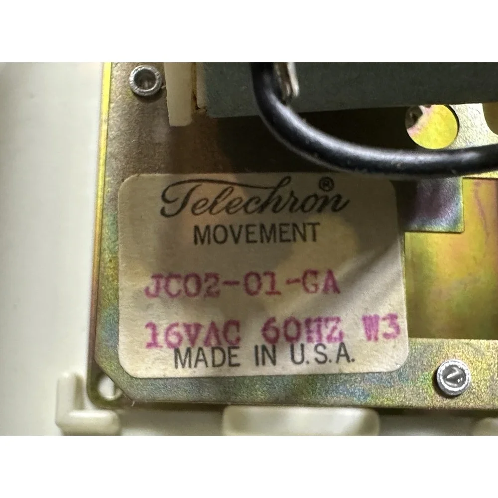 VTG Nutone Clock Chime Door Bell Model LA 89 Telechron Movement USA Not Tested